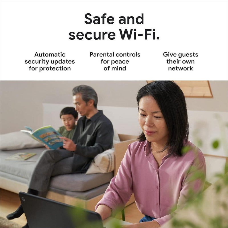 Google Nest WiFi Pro - Sistema confiable de Wi-Fi para el hogar con velocidad rápida y cobertura para toda la casa