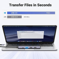 UGREEN Revodok 105 USB C Hub Adaptador multipuerto HDMI 4K, entrega de energía 100W, 3 puertos USB-A para MacBook Pro/Air, iPad Pro