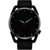 Citizen Reloj Eco-Drive Marvel Miles Morales acero inoxidable negro con correa cuero y esfera negra, modelo AW1685-00W