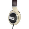 Sennheiser HD 599 audífono con parte posterior abierta para sonido audiófilo, diseño premium en color marfil