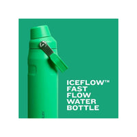 Stanley IceFlow - Botella deportiva de rápido flujo, ligera y a prueba de fugas para viajes y deportes, acero inoxidable aislado, sin BPA