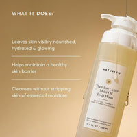 Naturium Glow Getter Gel de Ducha Corporal Hidratante Multi-Aceite, Limpiador Suave Sin Perfume