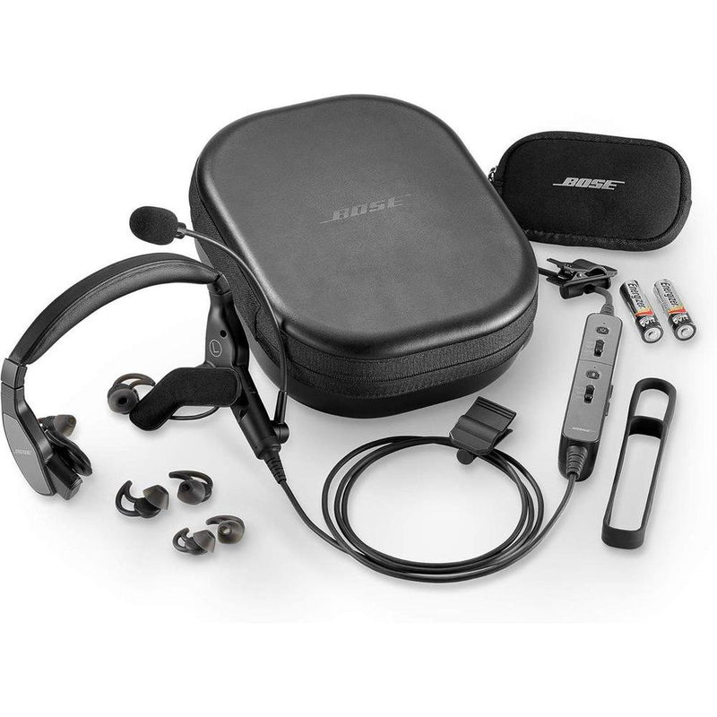 Auriculares de aviación Bose Proflight Series 2 con Bluetooth, cable de doble enchufe, cancelación de ruido y diseño ligero