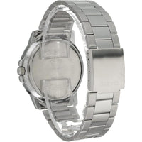 Casio reloj de acero inoxidable estilo buceador para hombre, resistente al agua, con correa de resina y movimiento de cuarzo