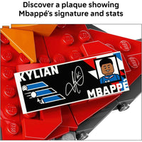 LEGO Editions Kylian Mbappé - Juego de construcción para niños y niñas, regalo de fútbol coleccionable con placa y decoración