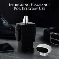Robot Noir para hombre, fragancia fresca de madera con cardamomo, ruibarbo, bergamota, limón, vainilla y vetiver haitiano