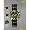 Reloj Invicta Pro Diver cronógrafo de cuarzo negro con pantalla analógica, diseño intrincado y subdiales precisos para hombre