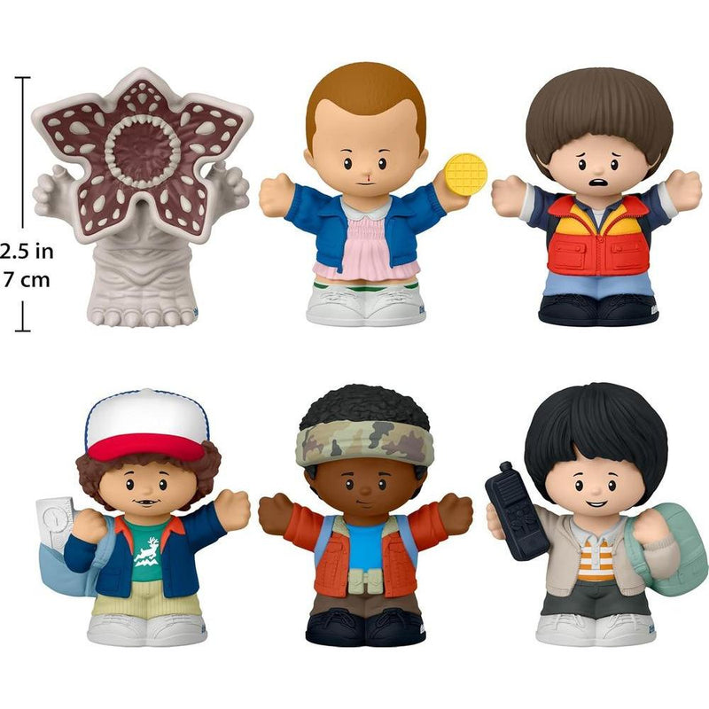 Juego de figuras Little People Collector Stranger Things con 6 personajes de la serie, edición especial para coleccionistas
