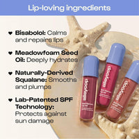 Sun Serum Aceite Labial SPF 40 - Aceite Labial con Color, Hidratante, Protector Solar para Labios Agrietados