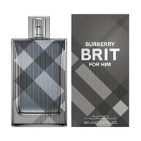 Burberry Brit Eau de Toilette Colonia Woody para hombre con notas de cedro, mandarina, rosa silvestre y haba tonka