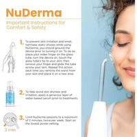 NuDerma - Máquina portátil de terapia de piel con aplicadores de neón, antienvejecimiento y estimulador de cabello y cuero cabelludo