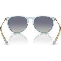 Gafas de sol redondas Ray-Ban Erika, protección UV, con estuche y paño de limpieza, diseño moderno