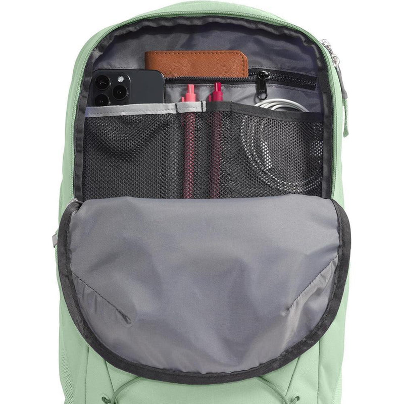 THE NORTH FACE Mochila para portátil Jester Everyday para mujer, Misty Sage, diseño ergonómico con múltiples compartimentos
