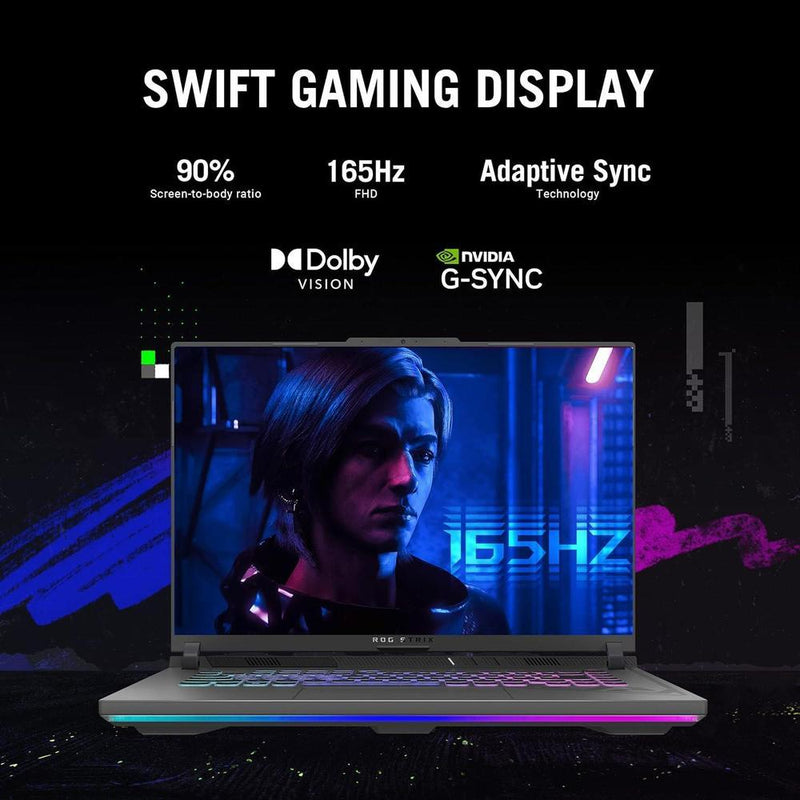 ASUS ROG Strix G16 (2024), 16" FHD, 165Hz, i7, RTX 4060, 16GB DDR5, 1TB SSD, Windows 11