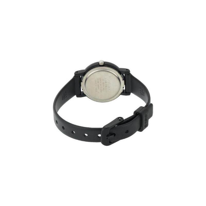 Casio LQ-139AMV-1B3 Reloj clásico de resina para mujer en color negro con marcas doradas y resistente al agua