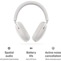 Sonos Ace Auriculares Inalámbricos Con Cancelación De Ruido Y Bluetooth, Batería De 30h, Audio Espacial, Dolby Atmos - Blanco