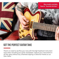 Focusrite Scarlett Solo - Interfaz de audio USB de 3ª generación con preamplificador y salidas balanceadas.