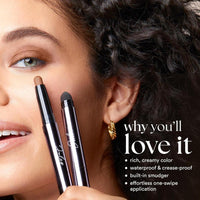 Sombra De Ojos Julep Crema A Polvo Resistente Al Agua Color Amatista Brillante Con Difuminador Integrado