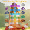 Calendario de Adviento con piedras naturales, collares y guía para equilibrar tus chakras