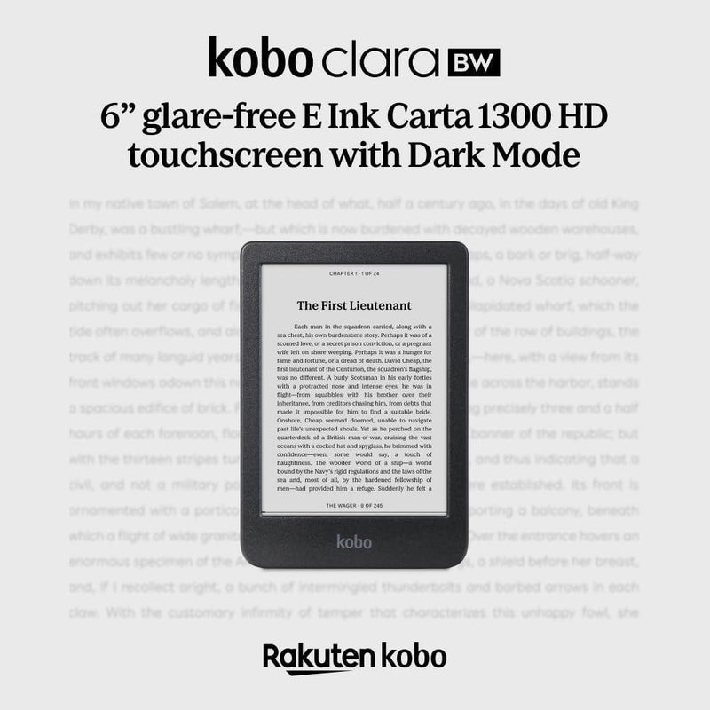 Kobo Clara BW 6” 16GB Black (Open Box)