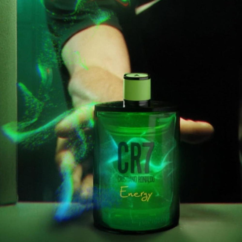 Cristiano Ronaldo CR7 Energy Eau de Toilette - Colonia masculina con cardamomo, lavanda y notas de madera de cedro