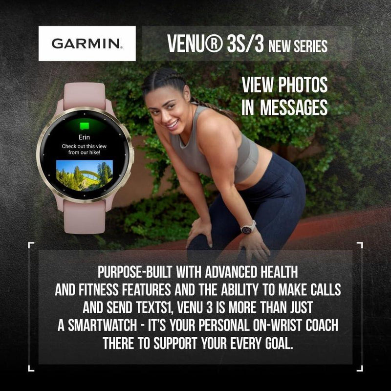 Smartwatch Garmin Venu 3 Gps Pantalla Amoled 45 Mm Funciones Avanzadas De Salud Y Fitness 14 Días De Batería
