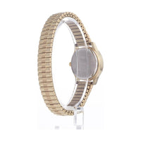 Timex Reloj Essex Ave para mujer en oro con esfera nácar, resistente al agua, tecnología Indiglo, pulsera ajustable