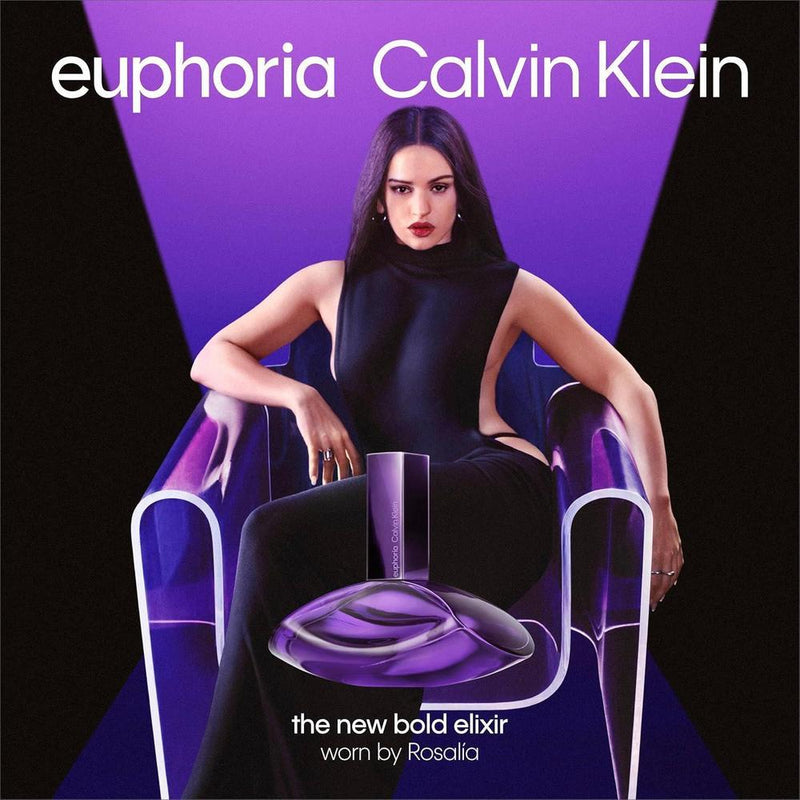 Calvin Klein Euphoria Bold Elixir Parfum Intense - Perfume Ambery para mujer con jazmín, orquídea ahumada, vainilla y roble