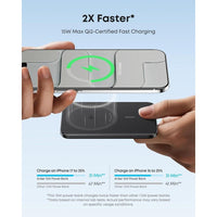 Anker Nano Power Bank con Batería Inalámbrica de Carga Magnética, Compatible con MagSafe, Certificado Qi2, Diseño Ergonómico