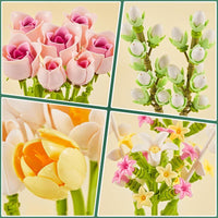 Ramo de tulipanes y rosas armables