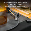 Victrola Revolution GO - Tocadiscos Portátil Recargable Con Bluetooth De 3 Velocidades Y Altavoces Incorporados, Azul VSC-750SB-BLU