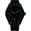 Citizen Eco-Drive Marvel 'Here Comes Deadpool', caja de acero inoxidable negro, correa y esfera negra de cuero