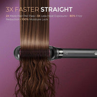 TYMO Cepillo Alisador de Pelo y Plancha 2 en 1 con Tecnología de Iones para Anti-Frizz y Alisado