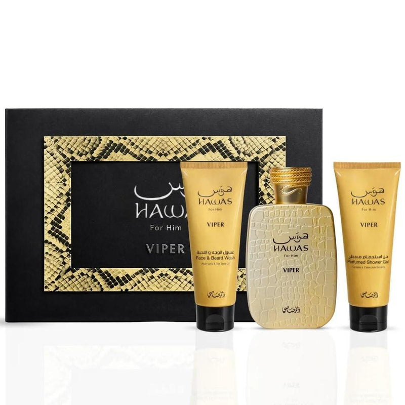 RASASI Hawas Ice para Hombre Eau de Parfum, Fragancia Árabe Premium de Manzana Congelada, Bergamota, y Limón