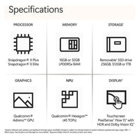 Microsoft Surface Laptop 2024 Con IA, Snapdragon X Elite, 32GB RAM, 1TB SSD, Windows 11, Pantalla Táctil