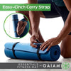 Gaiam Essentials Tapete de yoga grueso para acondicionamiento físico y ejercicio, con correa de transporte