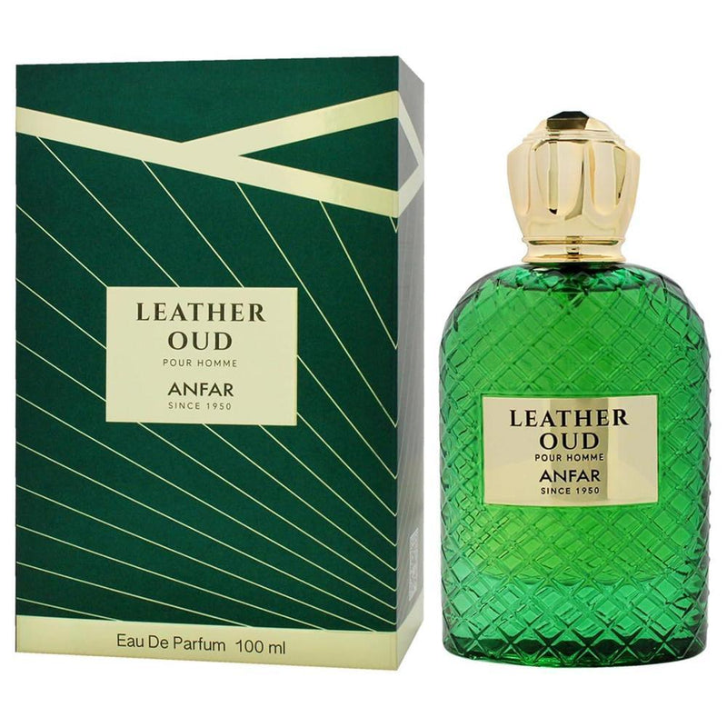 Leather Oud para hombre, fragancia amaderada con vetiver, sándalo, pachulí, amyris, cedro, clavo y cardamomo