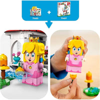 LEGO Super Mario Set de Expansión Traje de Gato Peach y Torre Helada 71407 para Niños con 494 Piezas de Juego