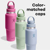 Hydro Flask Botella de viaje con tapa flexible, a prueba de fugas e ideal para mantener bebidas frías, color agave
