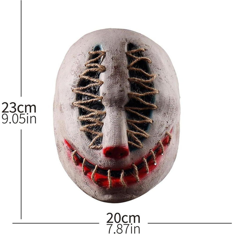 Máscara de terror para Halloween, zombi con rostro aterrador, diseño realista, látex ecológico y ajuste cómodo para adultos