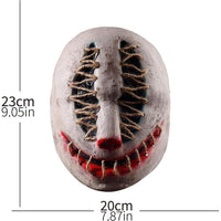 Máscara de terror para Halloween, zombi con rostro aterrador, diseño realista, látex ecológico y ajuste cómodo para adultos