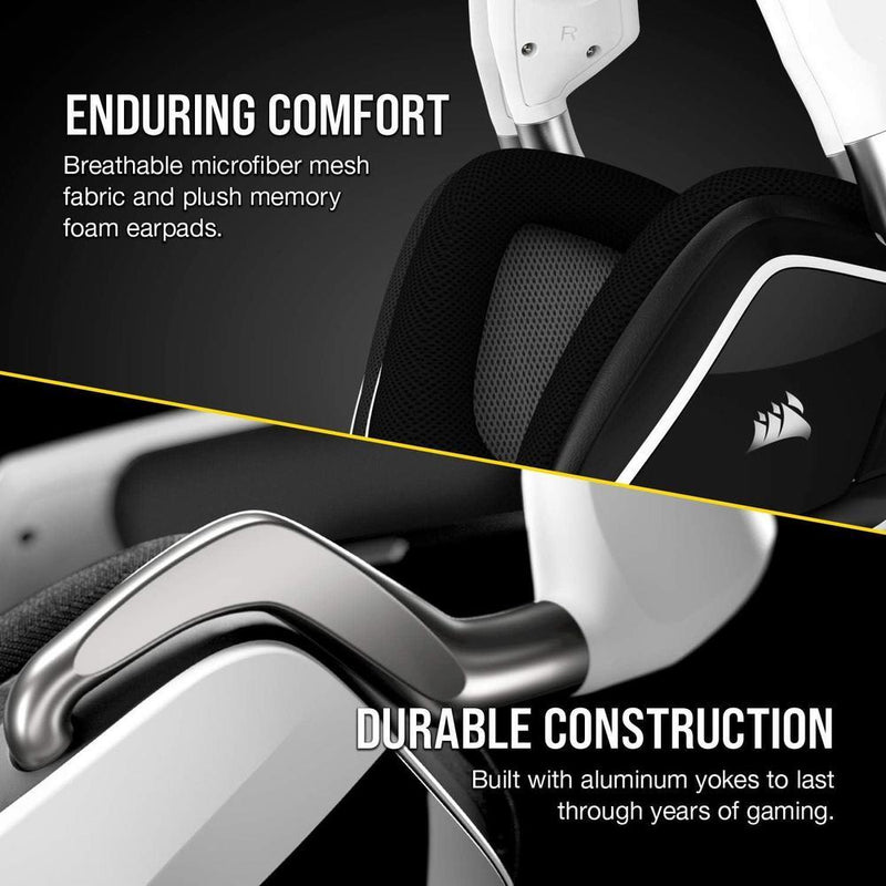 Auriculares Corsair VOID RGB ELITE Inalámbricos - Sonido 7.1, Micrófono Omnidireccional y Compatibilidad iCUE para PC, Mac, PS5, PS4