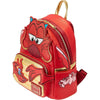 Mochila Loungefly Disney Mulan 25 aniversario Mushu Glitter Cosplay, diseño detallado y calidad premium