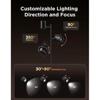 Lámpara de pie Govee con tecnología LuminBlend, 3 luces giratorias, 64 escenas dinámicas y sincronización de música, compatible con Matter