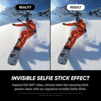 Insta360 X5 Essentials Bundle - Cámara 360° 8K, impermeable, bajo ruido, estabilización, lente reemplazable, batería 208 min