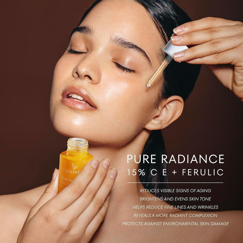 Lanmeri Serum Facial 15% Vitamina C + E + Ácido Ferúlico 30ml