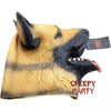 CreepyParty - Máscara de látex para cabeza de perro, ideal para Halloween y eventos festivos