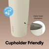 Botella de agua de acero inoxidable Owala FreeSip Sway con boquilla 2 en 1, a prueba de fugas y aislamiento prolongado