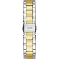 GUESS, reloj pulsera para mujer con borde de moneda, multicolor, resistente al agua y diseño elegante