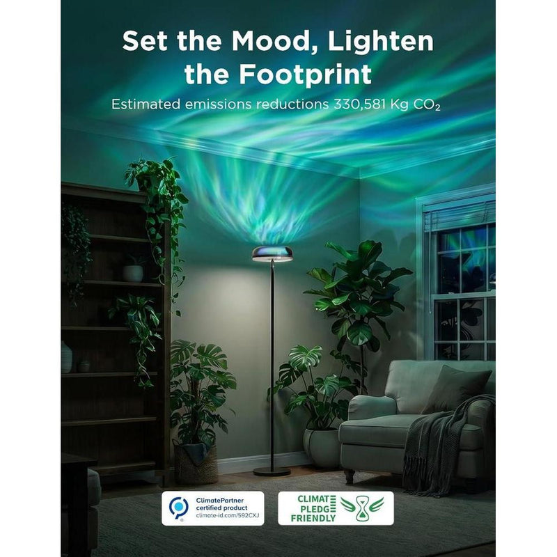 Govee Uplighter lámpara de pie proyector ondulación RGBIC compatible con SmartThings y Alexa moderna